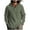Army Green, variant on PuLe Hoodies for Men Men Fashion Casual Stripe Button Round-Neck Long Sleeve With Hooded Blouse