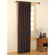 Home Trends Cotton Velvet Curtain Panel, Chocolate