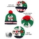 thumbnail image 4 of Adornos navideños, adornos navideños, regalos navideños, gorro navideño LED de moda invernal, gorro de Papá Noel con bolas de pelo, gorro de punto, gorro de lana cálido con protección para los oídos,, 4 of 6