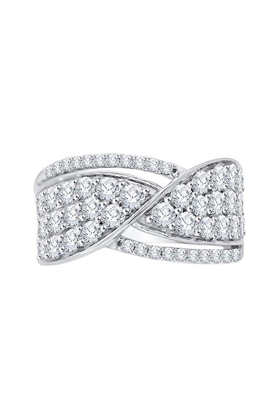 Diamond Anniversary Ring in 10K White Gold (1 5/8 cttw, G-H, I2-I3)