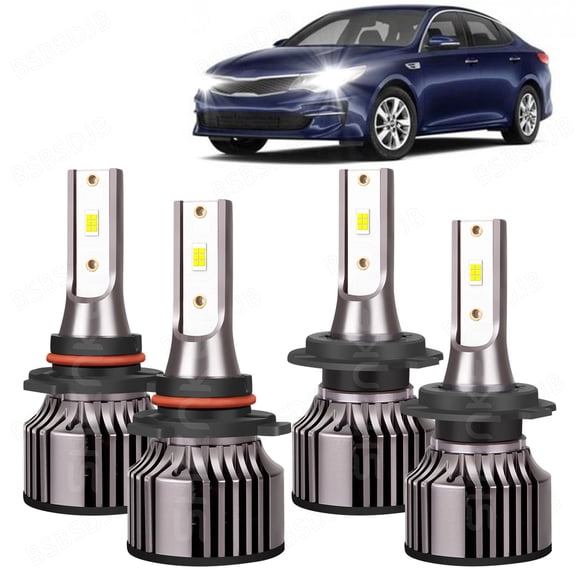 For Kia Sorento 2019-2020 Combo 9005 H7 6000K 4x LED Headlight High Low Beam Bulbs