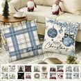thumbnail image 2 of 4PCS Christmas Pillow Covers for Indoor Decorations 18x18" Christmas Pillowcase Santa Claus Print Pillowcase Holiday Bedroom Home Decors Cushion Cover Christmas Gifts, 2 of 7