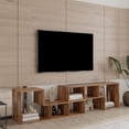 thumbnail image 2 of MERAX  Modern TV Stand Console Rustic Oak, 2 of 5