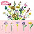 thumbnail image 5 of 24 Days Christmas Advent Calendar Flower Bouquet Building Blocks 24 Kinds of Flowers ABS Material for Adults Teens Kids, 5 of 5