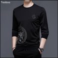 thumbnail image 3 of Camiseta de anime de lujo Taoboo para primavera y otoño, camiseta de manga larga con cuello redondo para hombre, ropa de calle de moda, camisetas con estampado entallado para hombre, 3 of 4