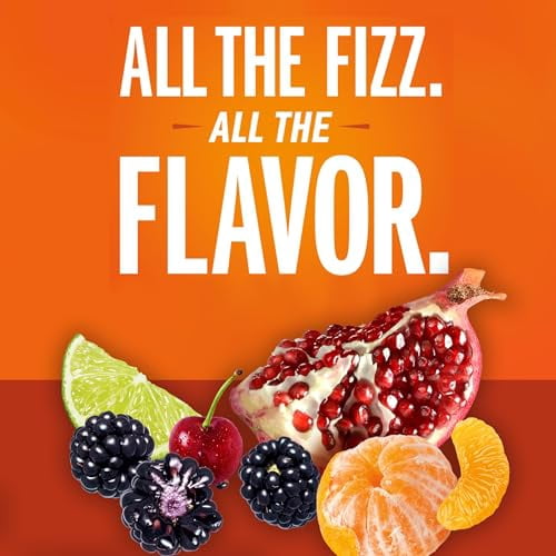 IZZE Sparkling Juice Beverage Blend, Sunset Variety Pack, Clementine, Peach, Cherry Lime, Pomegranate, No Sugar Added, 8.4 Fl Oz (Pack of 8)