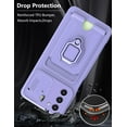 thumbnail image 5 of Compatible with Samsung Galaxy S23 Plus Case with Card Holder and Sliding Camera Cover Samsung S23 Plus Case for Women Men with Magnetic Ring Kickstand Phone Case (Purple), 5 of 14