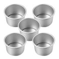 thumbnail image 1 of 5pcs Aluminum Alloy Round Cake Pans with Removable Bottom for Baking, 1 of 8