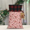 thumbnail image 5 of Wukai Ladybug And Flowers Print Christmas Burlap Bags,Drawstring Christmas Burlap Goody Gift Candy Bags Xmas Burlap Treat Bags for Candy Wrapper Xmas Party Favors-Black, 5 of 8