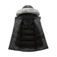 thumbnail image 3 of KVE Women's Hooded Warm Winter Coat Quilted Thicken Puffer Jacket with Removable Hood Dark Grey Large, 3 of 9
