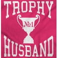 thumbnail image 2 of Trophy Husband No. 1 Hubby Award Men's Big & Tall Crewneck Graphic Tee Brisco Brands 2X, 2 of 4