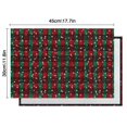 thumbnail image 6 of Red and Green Plaid Christmas Snow Pattern Summer Placemats Table Placemats Set Of 4-Linen Kitchen Washable Placemats Table Mats 11.8"x17.7" Non-Slip Heat Resistant, 6 of 6