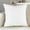 White, variant on KQJQS 100% Cotton Canvas Square Solid Toss Pillowcase Cushion Cover Pillow Case with Hidden Zipper Closure Only Cover No Insert - White 18"x18"
