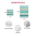 thumbnail image 7 of Turquoise Boho Kitchen Dish Towels for Drying Dishes Set of 4, Modern Abstract Art Floral Geometric Waffle Weave Microfiber Hand Tea Bathroom Towels Quick Dry & Absorbent Towel 12x12, 7 of 7