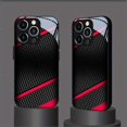 thumbnail image 6 of Black Carbon Fiber for Pattern Glass Phone Case for iPhone - Tempered Glass Phone Case, Anti-Scratch Shockproof Protective Case for iPhone 17/16/15/14/13 Series, 6 of 7