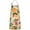 Oranges Flowers Beige, variant on Yellow Lemon Fruit Slices White Pattern Apron-Garden Aprons for Women with Pockets-Cotton Linen Waterproof Kitchen Cooking Gardening Aprons Adjustable for Kitchen,Cooking,BBQ and Salon 33x27 Inch