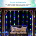 thumbnail image 3 of Lights by Night LED Curtain Fairy Lights, Multicolor, 88 Lights, 36in by 84in, 62422, 3 of 10