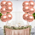 thumbnail image 2 of Big, Rose Gold Mylar Balloons - 12 Pieces, 22 Inch | Rose Gold Balloon, New Years Eve Party Supplies 2023 | Copper Balloons, Rose Gold Party Decorations | Rose Gold Balloons, Rose Gold Foil Balloon, 2 of 5