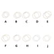thumbnail image 5 of Aretes de Anillo sweethay de perlas artificiales y cuentas incrustadas tipo 7, 5 of 6