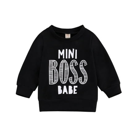 

Children s Top Infant s Round Neck Long Sleeve Hoodie Letter Printed Clothes Hoodie for Kids