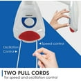 thumbnail image 5 of 16” 3-Speed Oscillating Wall-Mount Fan with Adjustable Tilt, Metal Grills, 90-Degree Oscillation - Wall Fan, 5 of 6