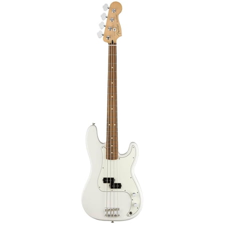 Fender Player Precision Bass Guitar (Polar White, Pau Ferro Fingerboard)