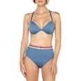 thumbnail image 4 of Time and Tru Women's Solid Elastic Bra Swimsuit Top, 4 of 4