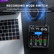 BOMGE M12 USB audio interface, two-channel mixer, XLR/3.5mm input, 48V power supply, computer recording sound card, studio, live performance, karaoke, plug and play