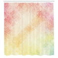 thumbnail image 3 of Ambesonne Peach Shower Curtain, Vibrant Grunge Abstract, 69"Wx84"L, Pink Orange Yellow, 3 of 3