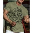 thumbnail image 2 of Gymish No Pain No Gain Skull Men’s Workout T-Shirt – Funny Motivational Lifting Gym Tee, 2 of 7