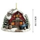 thumbnail image 3 of Adornos acrílicos de animales de granja, adornos para árbol de Navidad con diseño de pollo, adornos colgantes para bolsos y árboles, decoración festiva con temática de granja para las fiestas., 3 of 5