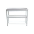 thumbnail image 7 of Mind Reader Shoe Bench, Shoe Organizer, Shoe Rack, Padded Bench, 23.5"L x 11.8"W x 19.88"H, White, 7 of 7
