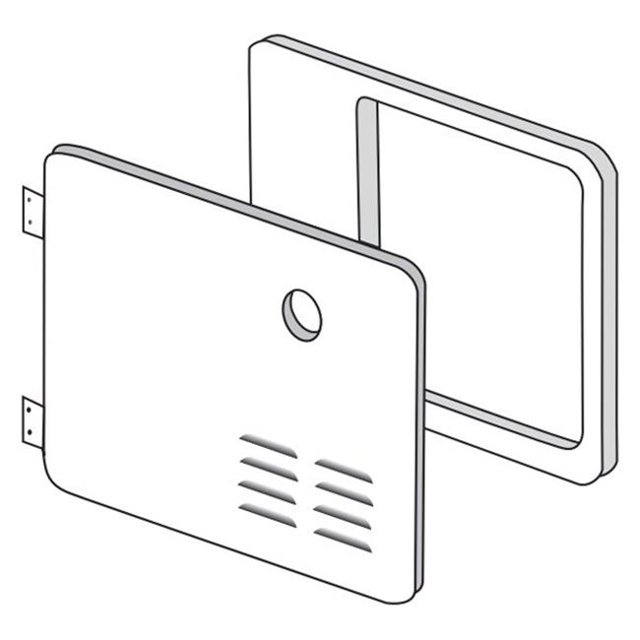 6 gal Door Kit, Polar White