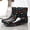 Multicolor, variant on Women's Ankle Rain Boots Waterproof PVC Polka Dot Pattern Round Toe Thick Sole Short Booties Outdoor Wet Weather Garden Shoes Fall Winter Botines Mujer