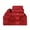 Crimson, variant on Bamboo Towel Sets, 13" x 13", 16" x 30", 30" x 54", Ivory by Blue Nile Mills