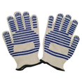 thumbnail image 1 of 2 pares de guantes para horno microondas, resistentes al calor, resistentes al fuego, guantes de seguridad para cocina y horno, 1 of 5