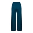 thumbnail image 5 of Women’s High Waisted Wide Leg Yoga Pants with Side Slit, Stretch Dress Pants Casual Business Work Trousers with Pockets, Loose Fit Athletic Lounge Pants for Office Travel Workout, 5 of 5