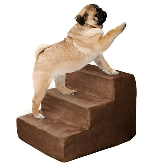 Petmaker High Density Foam Pet Stairs with Machine Washable Micro-Fiber Cover