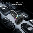 thumbnail image 4 of Reproductor de MP3 Bluetooth para coche y transmisor de FM | Receptor Bluetooth 5.3 | Cargador de coche de carga rápida PD30W | Luz ambiental translúcida | Amplia compatibilidad 12-24V | Modos de, 4 of 8