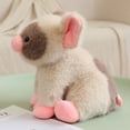 thumbnail image 4 of Fluffy Cute Pig Plush Toy 8in Soft Cartoon Pig Stuffed Farm Animal Doll Pillow Creative Birthday Gift, 4 of 9