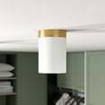 thumbnail image 2 of Evelyn&Zoe 6" Gold Semi Flush Mount, 2 of 6