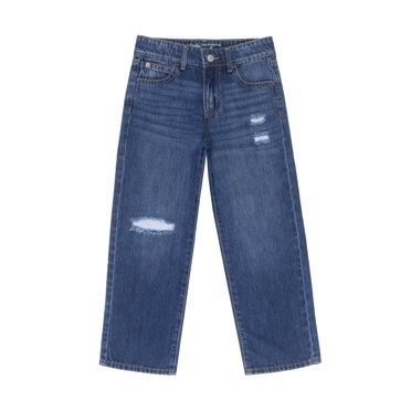 Wonder Nation Girls Easy Straight Leg Jean, Sizes 5-18