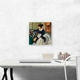 thumbnail image 2 of ARTCANVAS Her New Hat Canvas Art Print by Fernand Toussaint - Size: 12" x 12" (1.50" Deep), 2 of 9