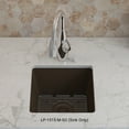thumbnail image 2 of 15" x 15" Quartz Kitchen Sink, Single Bowl Sink, Drop-in Sink, Undermount Sink, Granite Kitchen Sink, Galaxy Mocha Kitchen Sink, Lexicon Platinum LP-1515-M-SO, 2 of 7