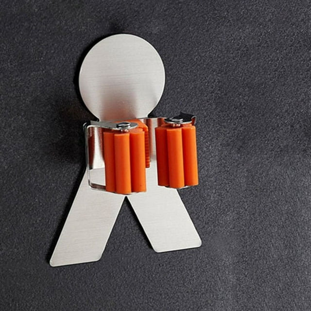 Mop Broom Holder Self Adhesive Broom Mop Holder Storage Organizer Wall Racks for Brush Mops