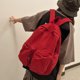 thumbnail image 5 of mochila retra Bolso casual unisex de lona de gran capacidad para mujeres y hombres al aire libre (rojo), 5 of 8