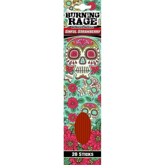 Burning Rage Incense - Sinful Strawberry 20 Count, 1 Pack