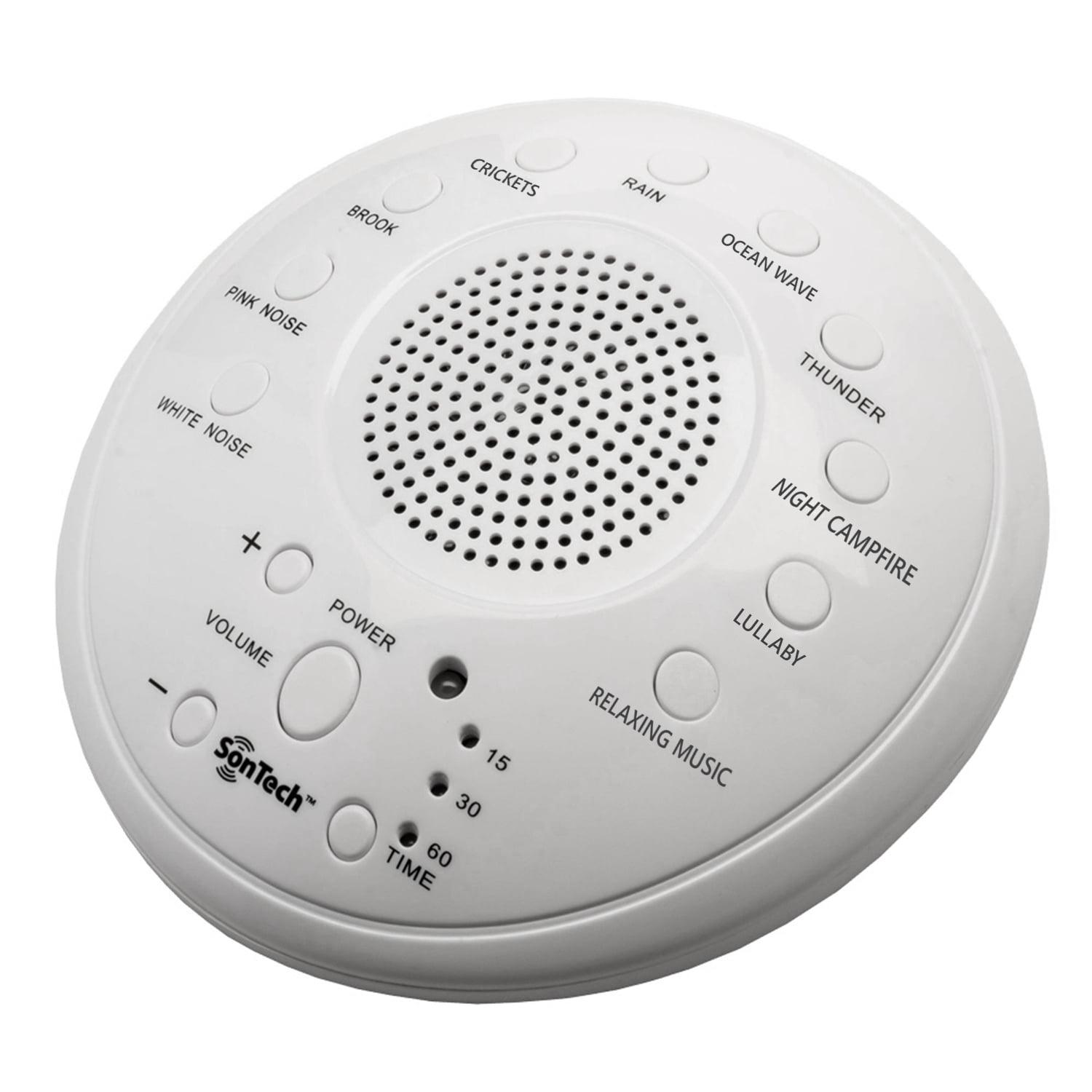 SonTech White Noise Sound Machine 10 Natural Soothing Sound Tracks
