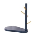 thumbnail image 4 of Soporte de exhibición de madera decorativo BLESIY Óvalo azul Bandeja de almacenamiento, 4 of 8