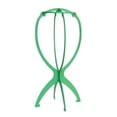 thumbnail image 1 of Pack Wig Head Stand, 14.2 Inch Collapsible Plastic Wig Holder for Drying, Styling and Display, Colorful Lightweight Wig Stand, 1 of 8